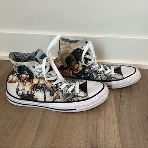 Converse DC Comics Wonder Woman Women’s Size 8 Men’s Size 6 High Top Sneakers